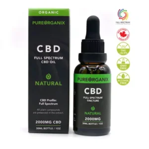 Full Spectrum Organic CBD Oil 2000mg (30ml Bottle)