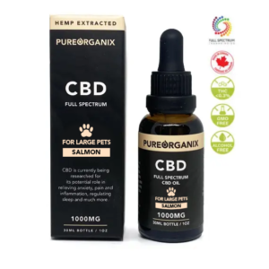 Full Spectrum Organic CBD Oil for Large Dogs, Pets, Salmon · 1000mg